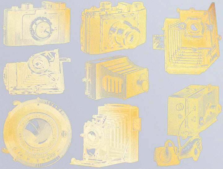 Vintage Antique Camera Decals - Cone 017 - Fused Glass - Enamel