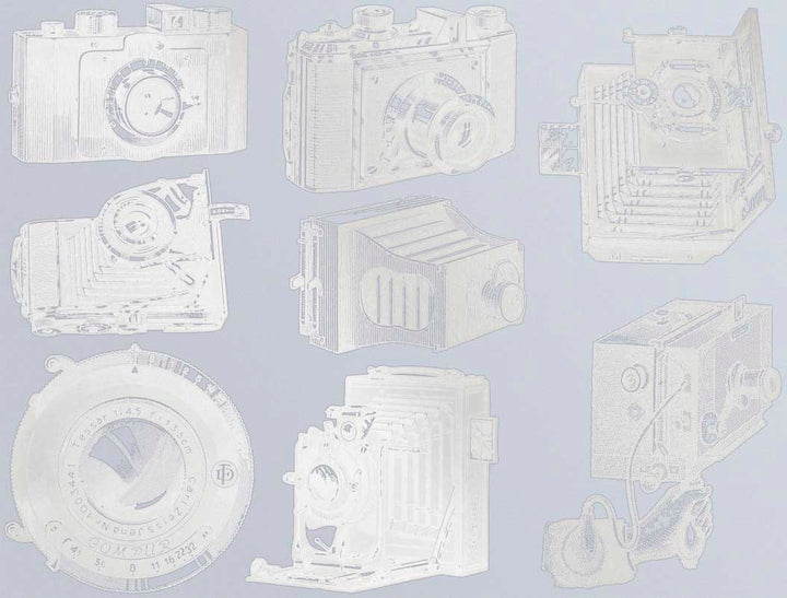 Vintage Antique Camera Decals - Cone 017 - Fused Glass - Enamel