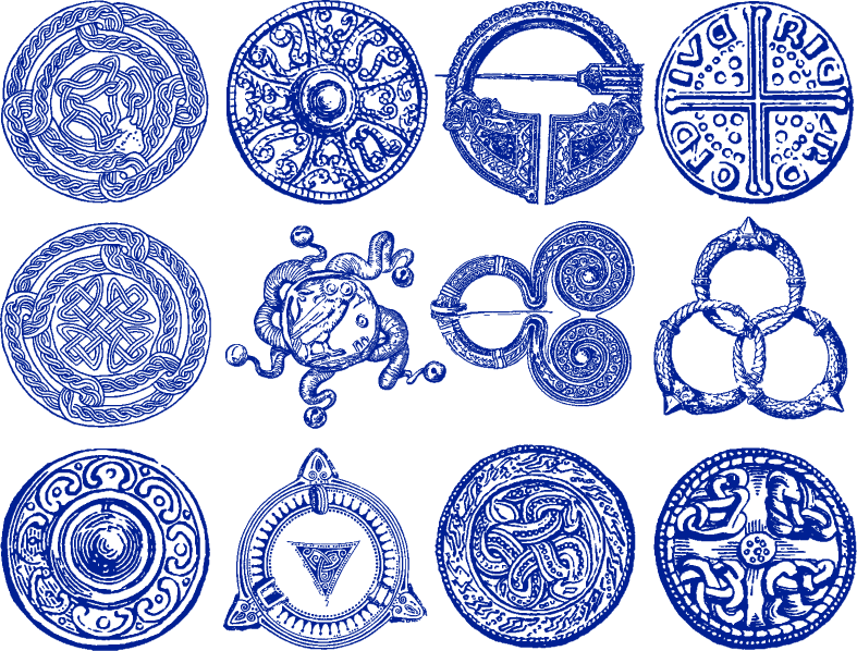 Décalcomanies Celtiques Antiques - Céramique Cône 017 - Verre fusionné - Émail