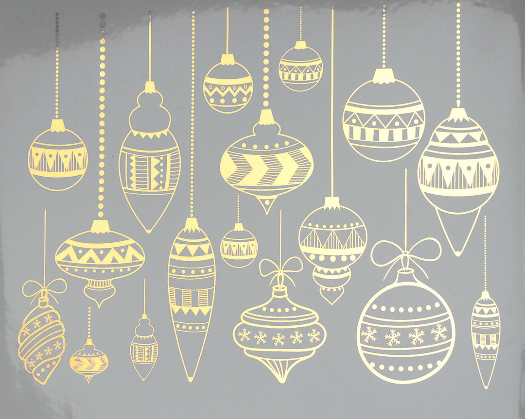 Décalcomanies d'ornements de Noël classiques - Céramique Cône 017 - Verre fusionné - Émail