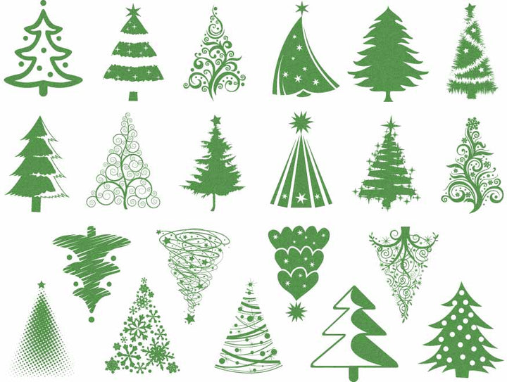 Décalcomanies de sapin de Noël phosphorescentes - Non adapté pour Produits Alimentaires - Verrerie - Céramique Cône 022 - Émail