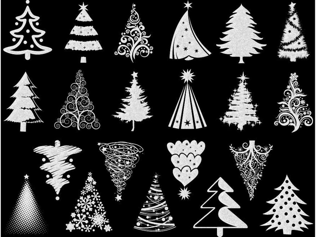 Décalcomanies de sapin de Noël phosphorescentes - Non adapté pour Produits Alimentaires - Verrerie - Céramique Cône 022 - Émail