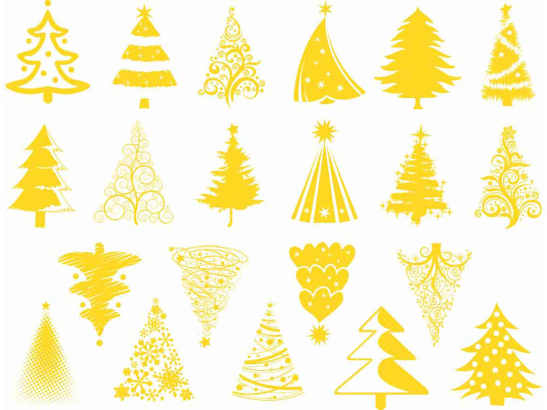 Décalcomanies de sapin de Noël phosphorescentes - Non adapté pour Produits Alimentaires - Verrerie - Céramique Cône 022 - Émail