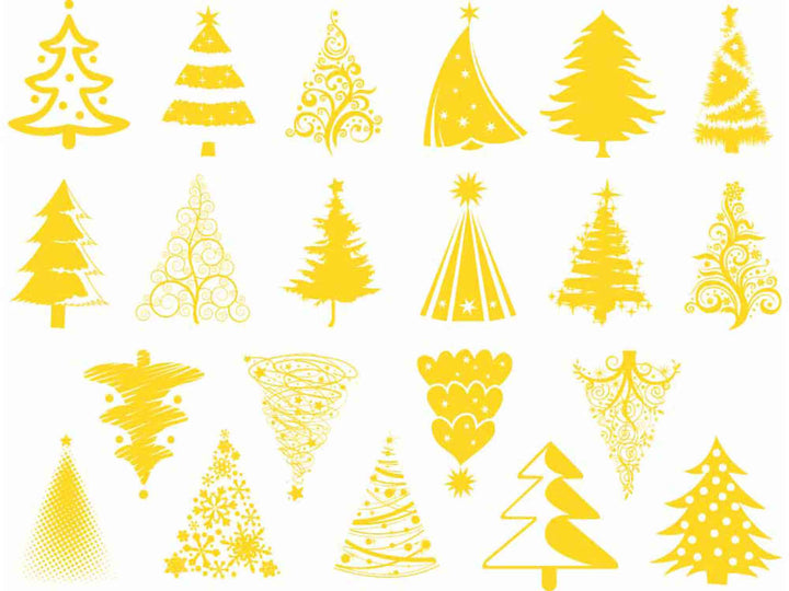 Décalcomanies de sapin de Noël phosphorescentes - Non adapté pour Produits Alimentaires - Verrerie - Céramique Cône 022 - Émail