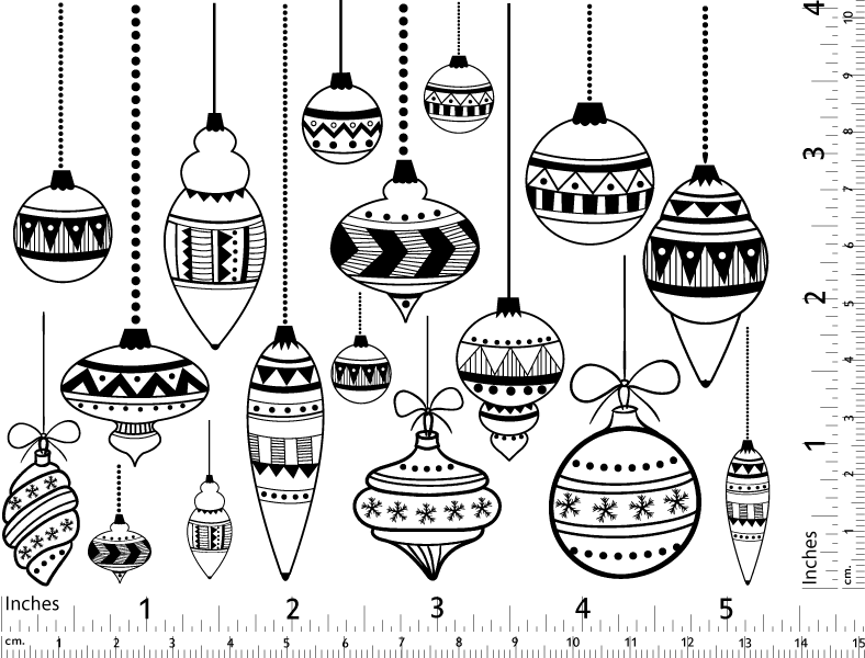 Décalcomanies classiques pour Ornements de Noël - Verrerie - Émail