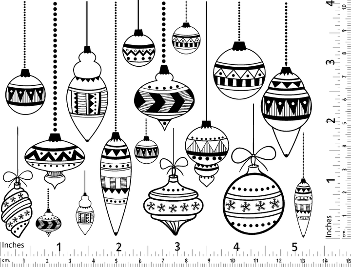 Décalcomanies classiques pour Ornements de Noël - Verrerie - Émail