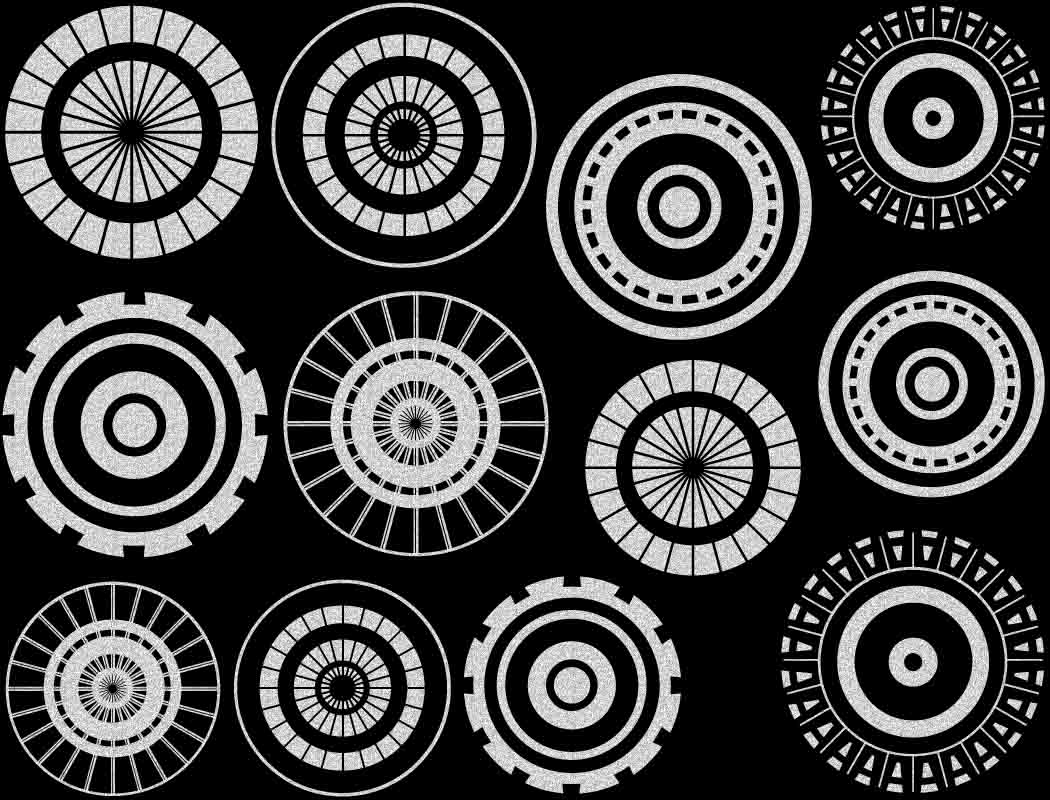 Grand Cercle n°1 Décalcomanies - Verrerie - Émail