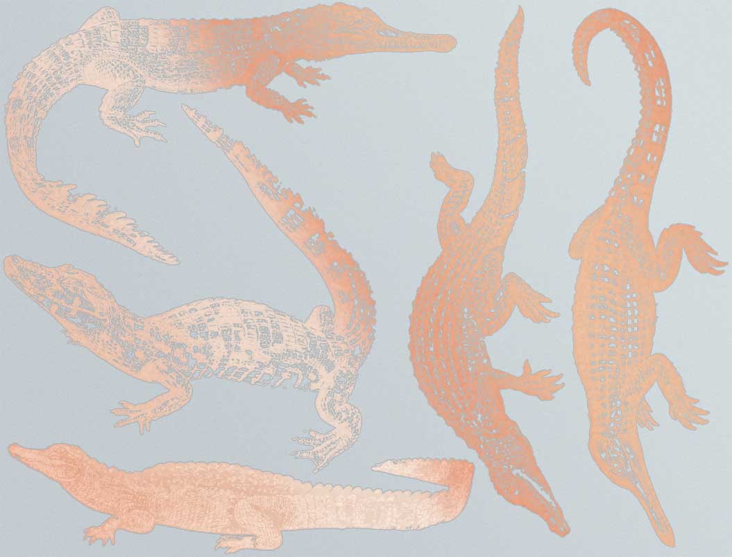 Alligator- und Krokodil-Aufkleber - Keramikkegel 017 - Geschmolzenes Glas