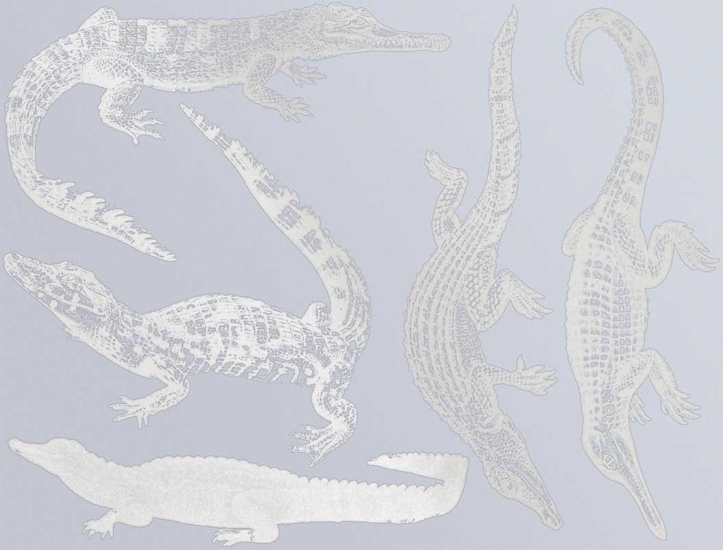 Alligator- und Krokodil-Aufkleber - Keramikkegel 017 - Geschmolzenes Glas