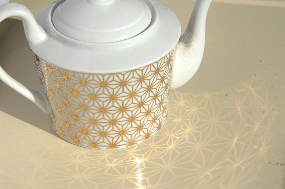 Décalcomanie à motif de ligne médiéval - Verrerie - Émail