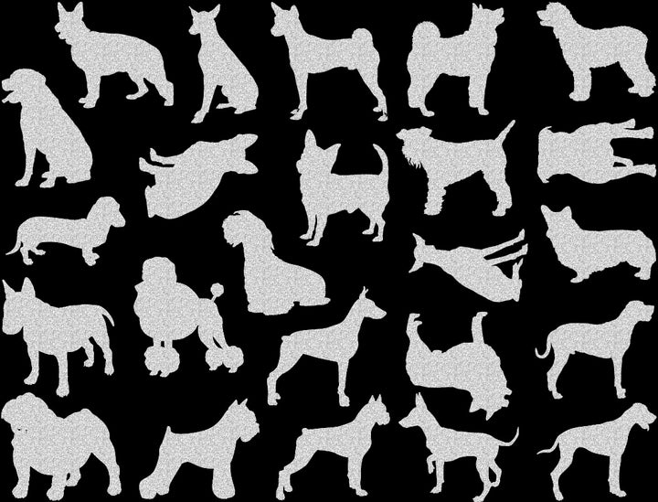 Décalcomanies Silhouette de chien - Verrerie - Émail