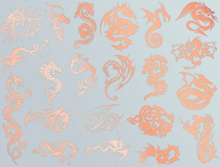 Dragon Décalcomanies - Verrerie - Émail