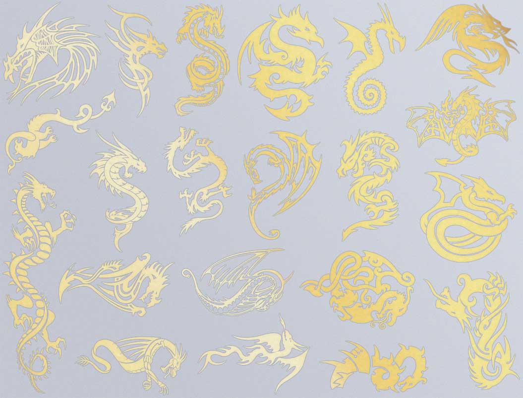 Dragon Décalcomanies - Céramique Cône 017 - Verre fusionné - Émail