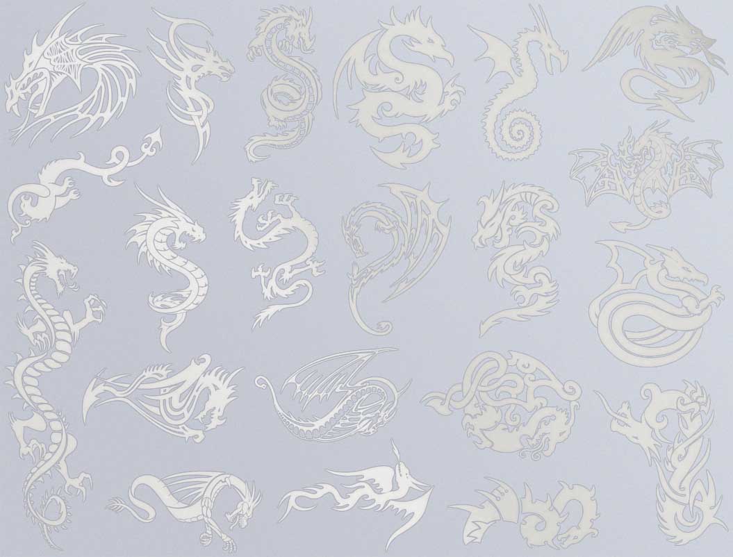 Dragon Décalcomanies - Céramique Cône 017 - Verre fusionné - Émail