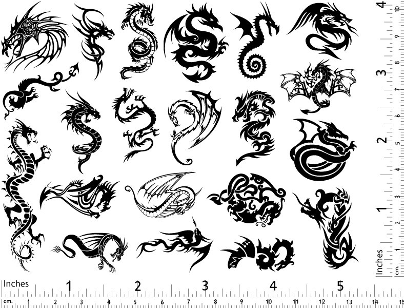 Dragon Décalcomanies - Céramique Cône 017 - Verre fusionné - Émail