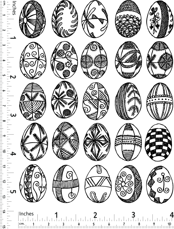 Ostereier-Aufkleber - Kegel 017 - Geschmolzenes Glas