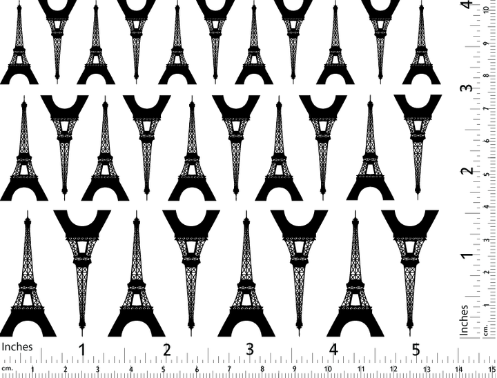 Décalcomanies Tour Eiffel - Céramique Cône 017 - Verre fusionné - Émail