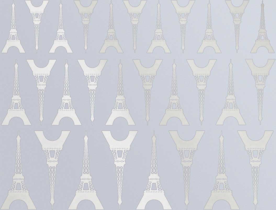 Décalcomanies Tour Eiffel - Céramique Cône 017 - Verre fusionné - Émail