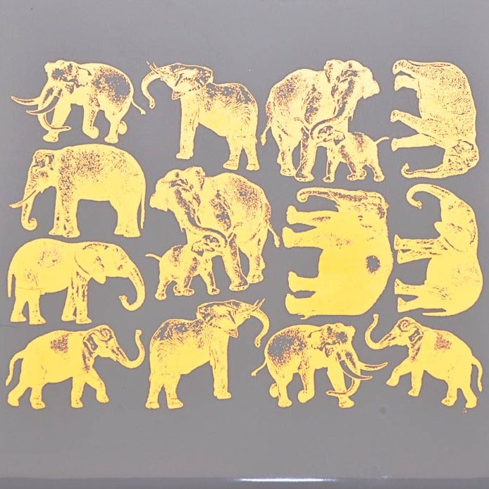 Elephant Decals - Cone 017 - Fused Glass 