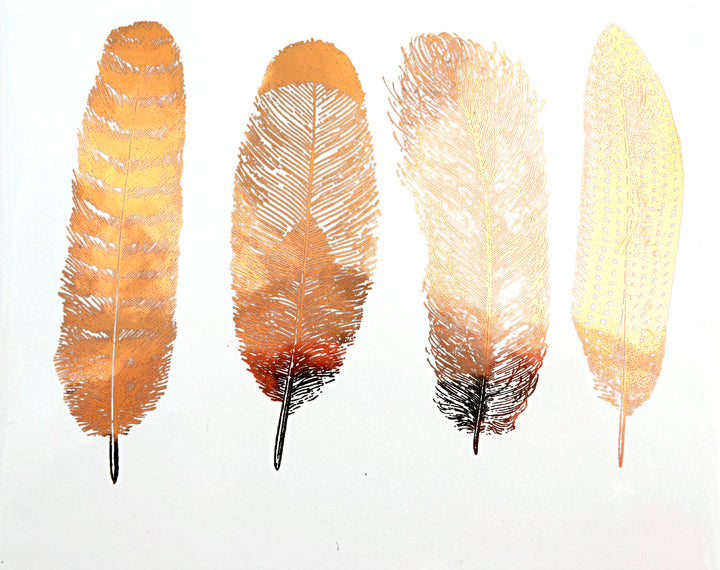 Grande Plume #1 Décalcomanies - Céramique Cône 017 - Verre Fusionné - Émail