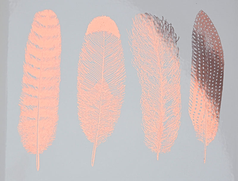 Grande Plume #1 Décalcomanies - Céramique Cône 017 - Verre Fusionné - Émail