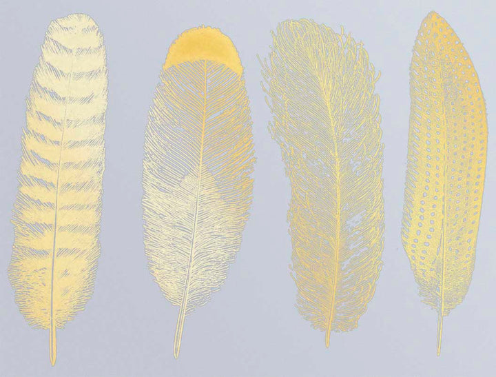 Grande Plume n°1 Décalcomanies - Verrerie - Émail