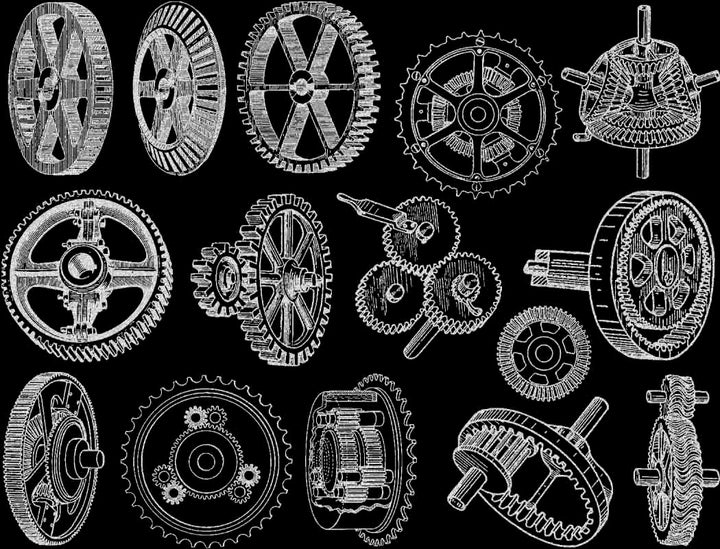 Gear Decals - Ceramic Cone 017 - Fused Glass - Enamel