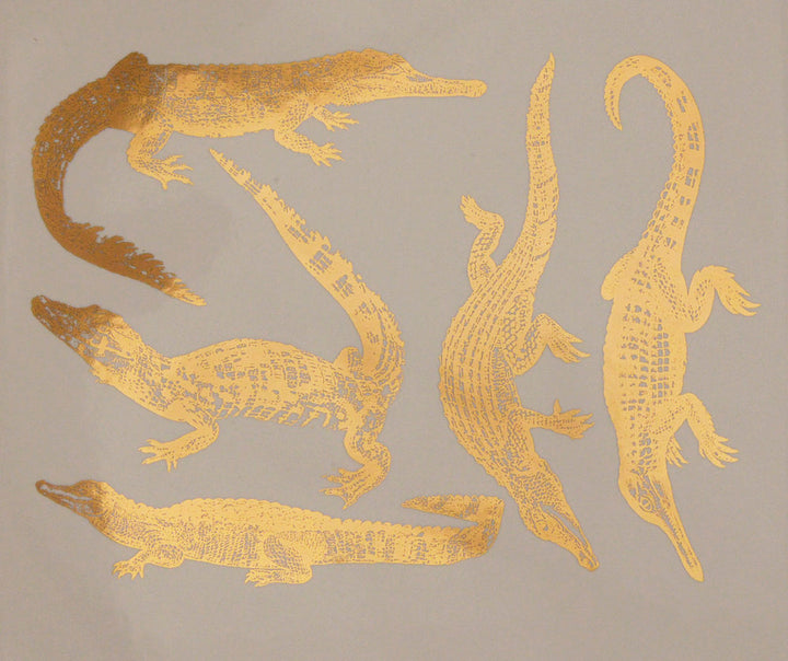 Alligator and Crocodile Decals - Cone 017 - Fused Glass 