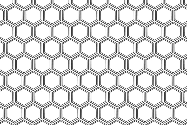 Décalcomanie à motif nid d'abeille - Céramique Cône 017 - Verre fusionné - Émail