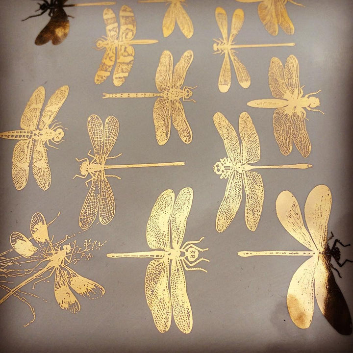 Libellule Décalcomanies - Céramique Cône 017 - Verre fusionné