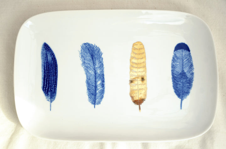 Grande Plume #1 Décalcomanies - Céramique Cône 017 - Verre Fusionné - Émail