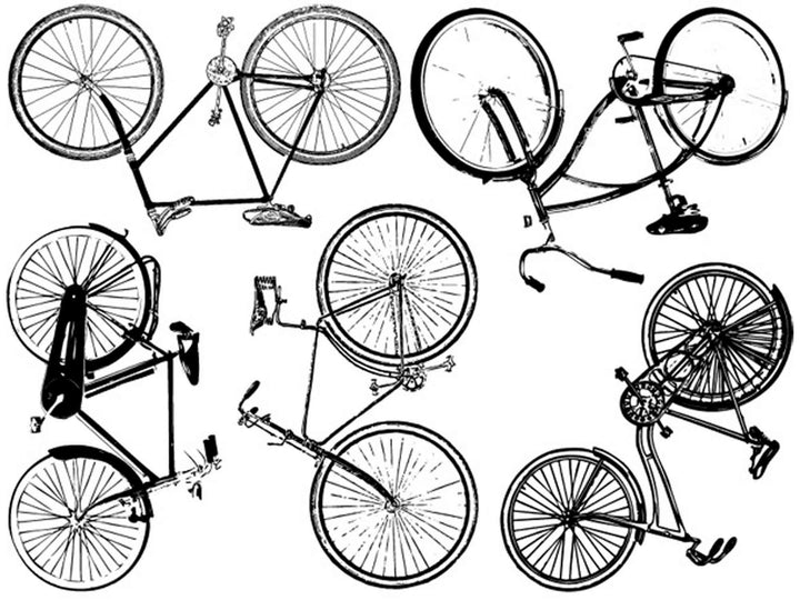 Grandes Décalcomanies de Vélo - Céramique Cône 017 - Verre Fusionné - Émail