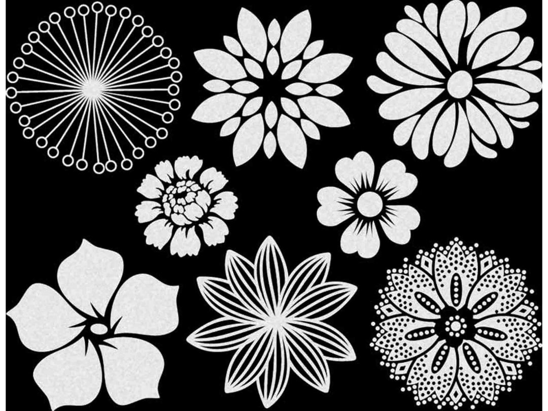 Grandes Fleurs Décalcomanies - Verrerie - Émail