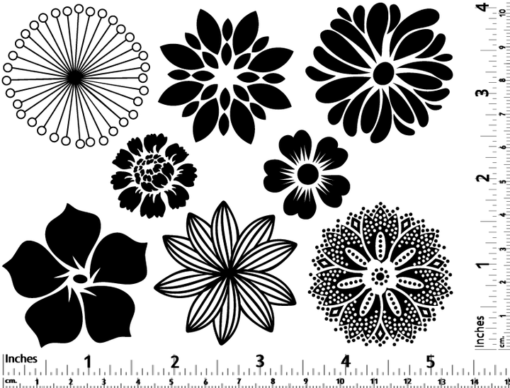 Grandes Fleurs Décalcomanies - Verrerie - Émail