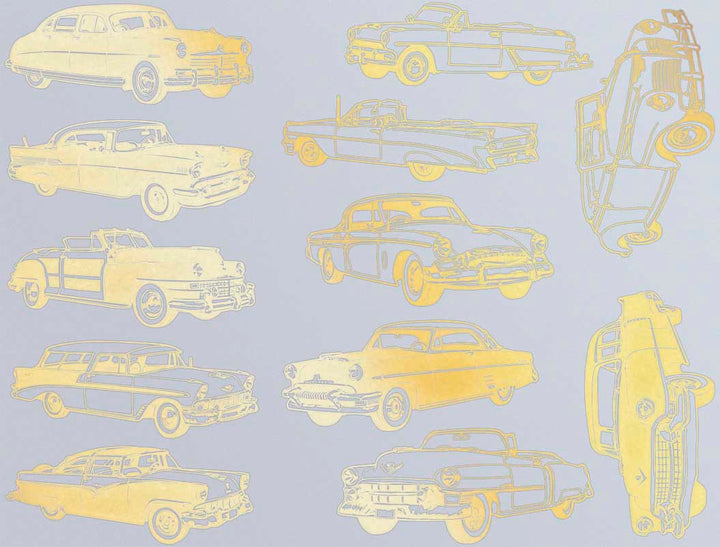 Grandes Décalcomanies de voiture classique rétro - Céramique Cône 017 - Verre fusionné - Émail