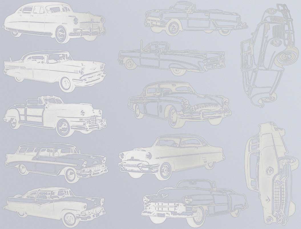 Grandes Décalcomanies de voiture classique rétro - Céramique Cône 017 - Verre fusionné - Émail