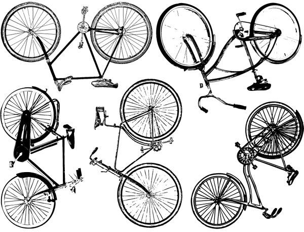 Grandes Décalcomanies de Vélo - Céramique Cône 017 - Verre Fusionné - Émail