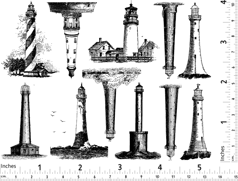 Phare Décalcomanies - Céramique Cône 017 - Verre fusionné - Émail