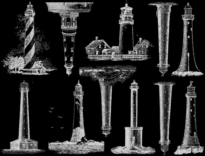 Phare Décalcomanies - Céramique Cône 017 - Verre fusionné - Émail