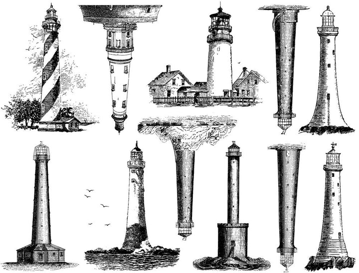 Phare Décalcomanies - Céramique Cône 017 - Verre fusionné - Émail