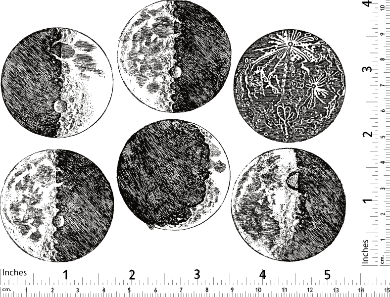 Leuchtende Mond-Aufkleber im Dunkeln - Nicht lebensmittelecht - Glassware - Keramikkegel 022 - Emaille