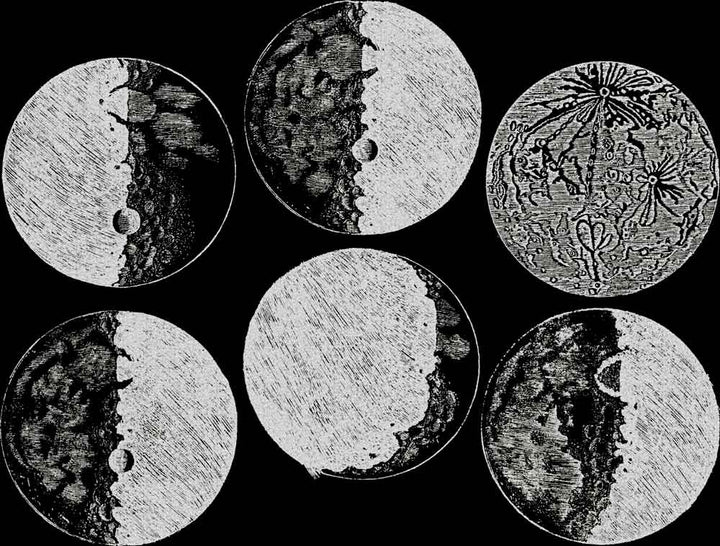 Lune Décalcomanies - Verrerie - Émail