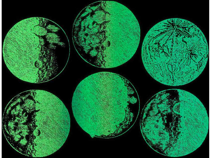 Leuchtende Mond-Aufkleber im Dunkeln - Nicht lebensmittelecht - Glassware - Keramikkegel 022 - Emaille