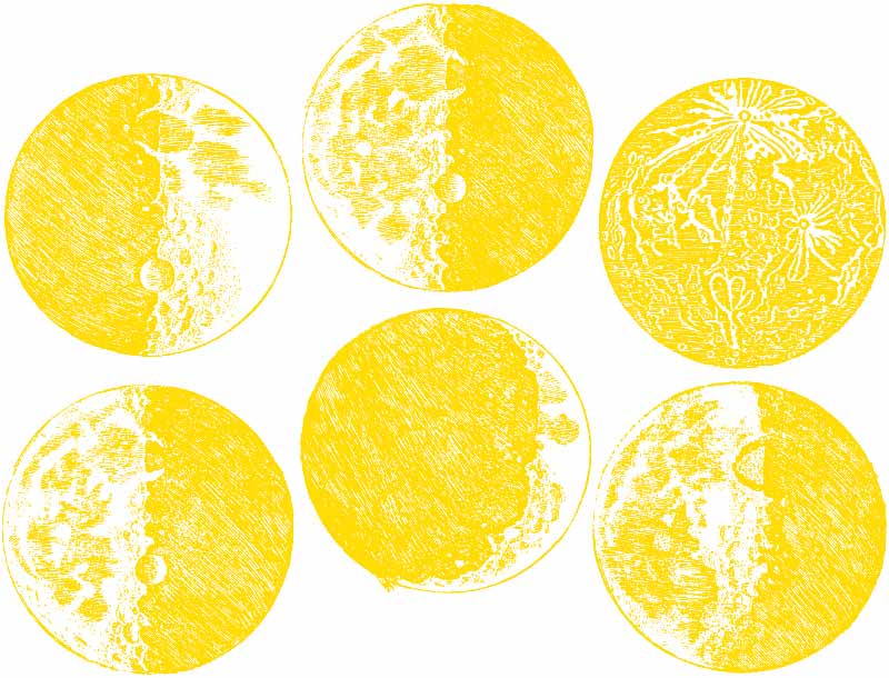 Leuchtende Mond-Aufkleber im Dunkeln - Nicht lebensmittelecht - Glassware - Keramikkegel 022 - Emaille