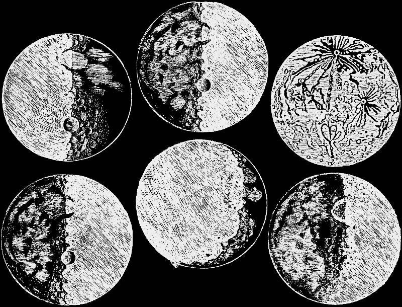 GLOW in the Dark Moon Decals - Glassware - Cone 021 