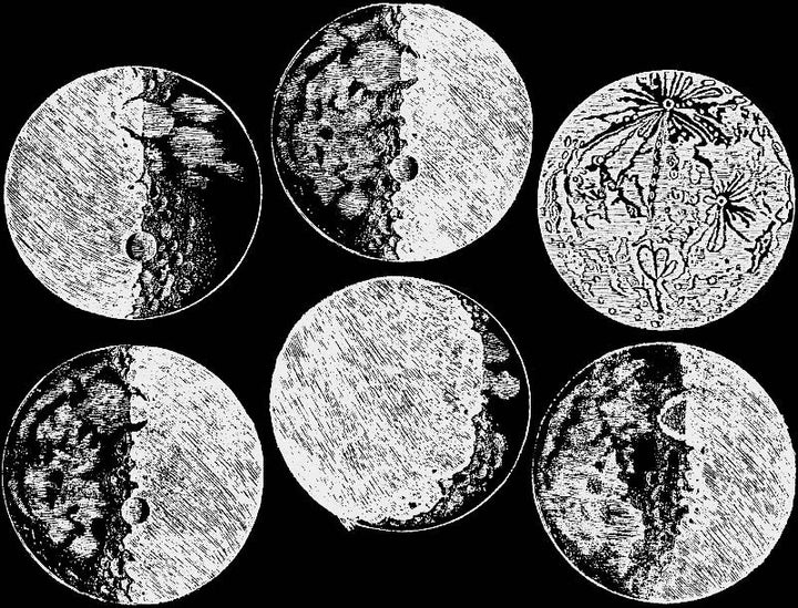 GLOW in the Dark Moon Decals - Glassware - Cone 021 