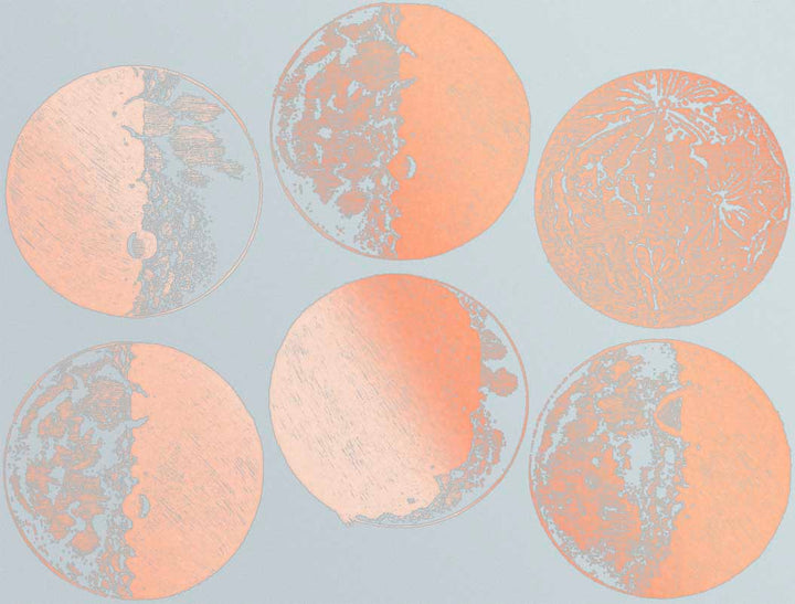 Décalcomanies Lune - Céramique Cône 017 - Verre fusionné - Émail