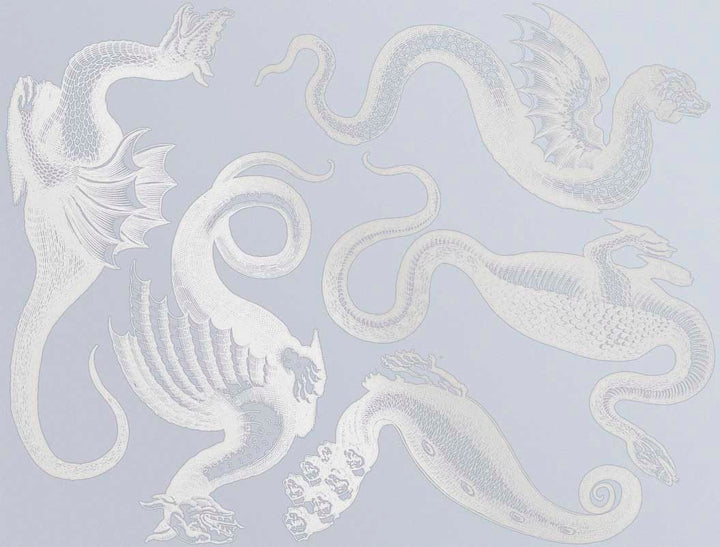 Décalcomanies de bêtes mythologiques et de dragons - Céramique Cône 017 - Verre fusionné - Émail