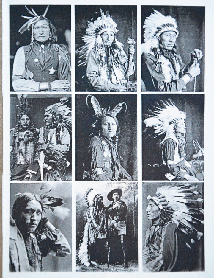 Historical Photos of Native American Men - Not Food Safe - Ceramic Cone 017 - Fused Glass - Enamel