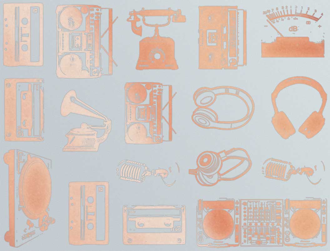 Musique rétro Décalcomanies - Céramique Cône 017 - Verre fusionné - Émail